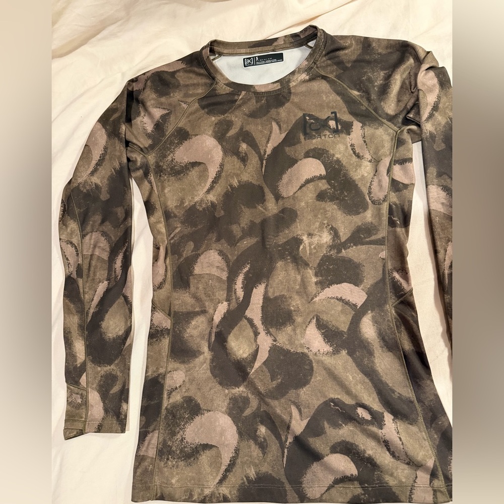 Burton Ak Baselayer Long sleeve polartech Shirt small